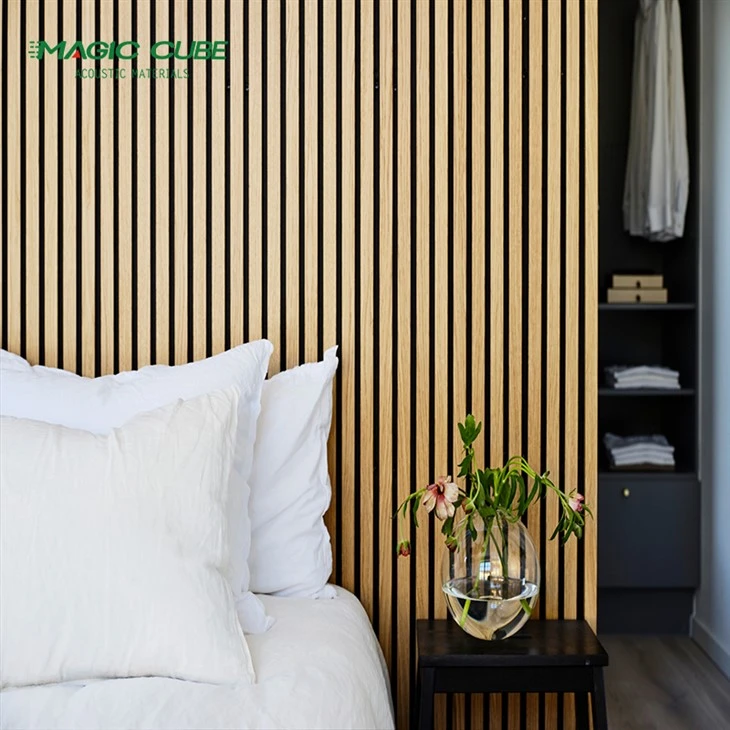 Wooden Slat Polyester Fiber Ceiling Panel