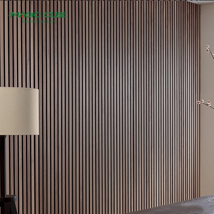 Wooden Slat Polyester Fiber Ceiling Panel
