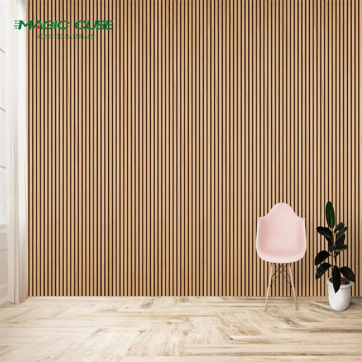 Wooden Slat Polyester Fiber Ceiling Panel