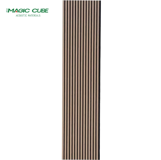 Acoustic Slat Wall Panel | Black Oak