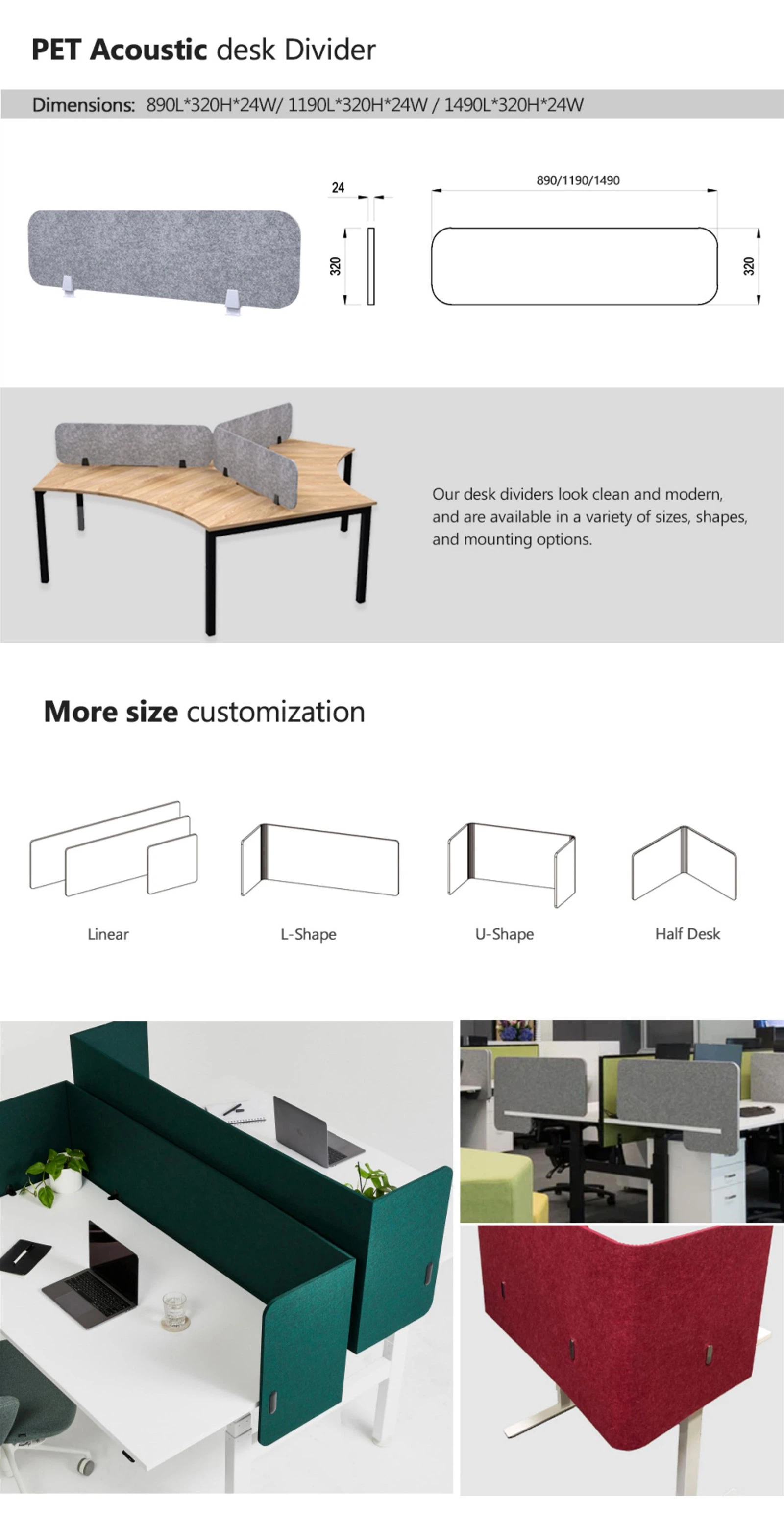 MQ AcousticsPET Desk Divider03 MQ AcousticsPET Desk Divider03