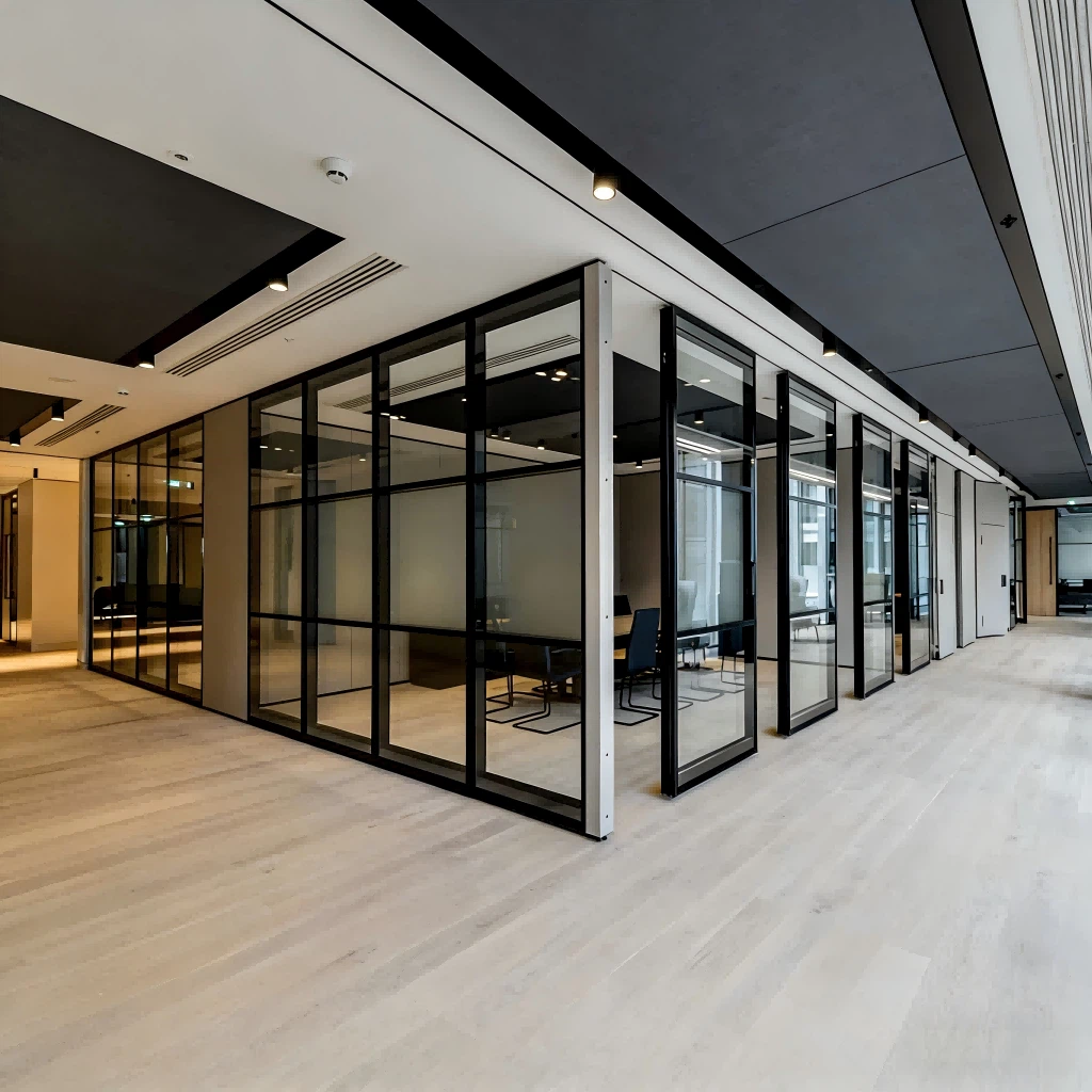Folding Glass Partition Walls for office Folding Glass Partition Walls for office