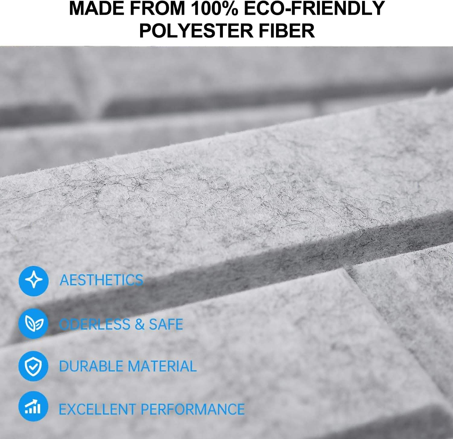 Eco-Friendly Polyester Sound Absorbing Wall Panels Eco-Friendly Polyester Sound Absorbing Wall Panels